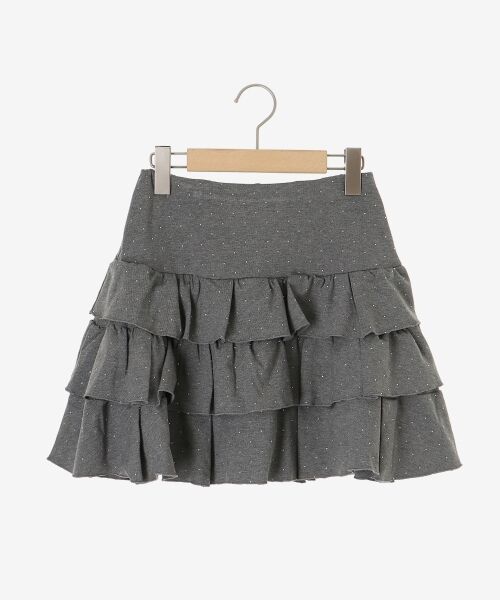 MAJESTIC LEGON / マジェスティックレゴン ミニ・ひざ丈スカート | ラインストーンティアードスカパン | 詳細29