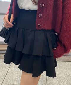 MAJESTIC LEGON / マジェスティックレゴン ミニ・ひざ丈スカート | アソートティアードミニスカパン