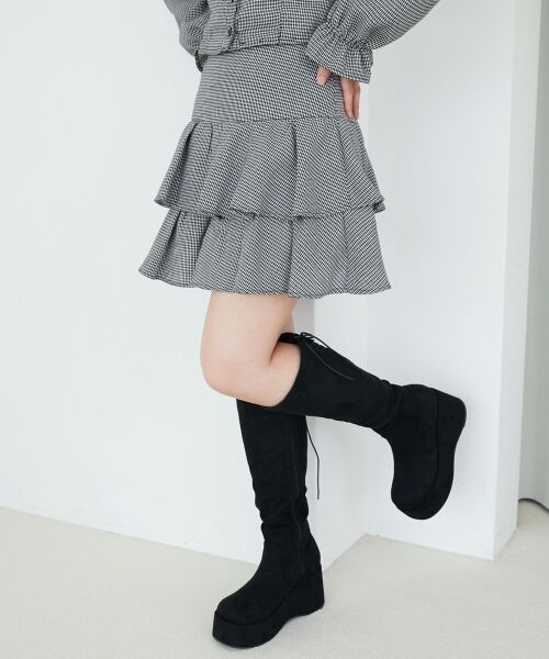 MAJESTIC LEGON / マジェスティックレゴン ミニ・ひざ丈スカート | アソートティアードミニスカパン | 詳細12