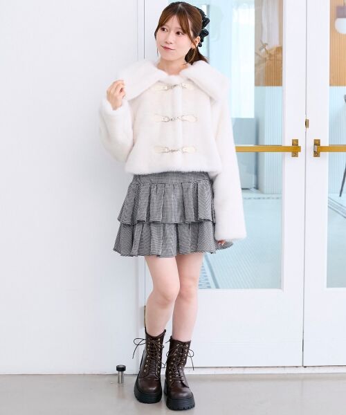 MAJESTIC LEGON / マジェスティックレゴン ミニ・ひざ丈スカート | アソートティアードミニスカパン | 詳細15