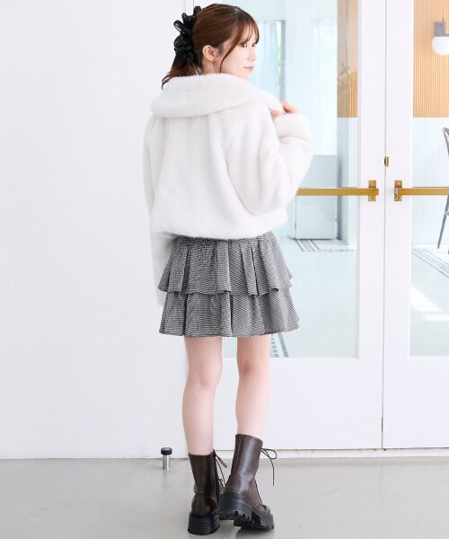 MAJESTIC LEGON / マジェスティックレゴン ミニ・ひざ丈スカート | アソートティアードミニスカパン | 詳細16