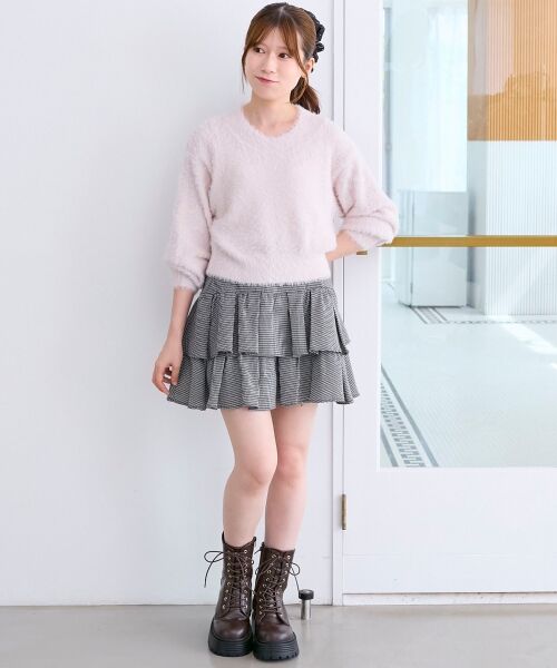 MAJESTIC LEGON / マジェスティックレゴン ミニ・ひざ丈スカート | アソートティアードミニスカパン | 詳細18