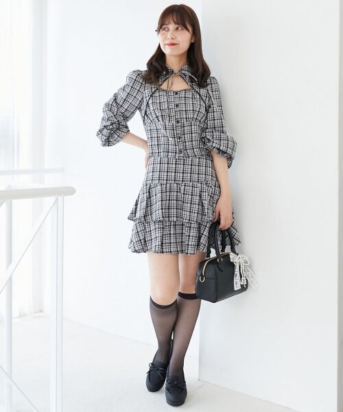 MAJESTIC LEGON / マジェスティックレゴン ミニ・ひざ丈スカート | アソートティアードミニスカパン | 詳細20