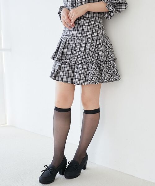 MAJESTIC LEGON / マジェスティックレゴン ミニ・ひざ丈スカート | アソートティアードミニスカパン | 詳細24