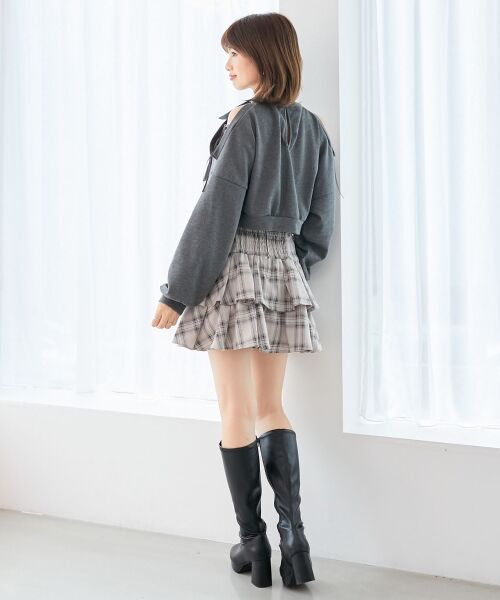 MAJESTIC LEGON / マジェスティックレゴン ミニ・ひざ丈スカート | アソートティアードミニスカパン | 詳細3