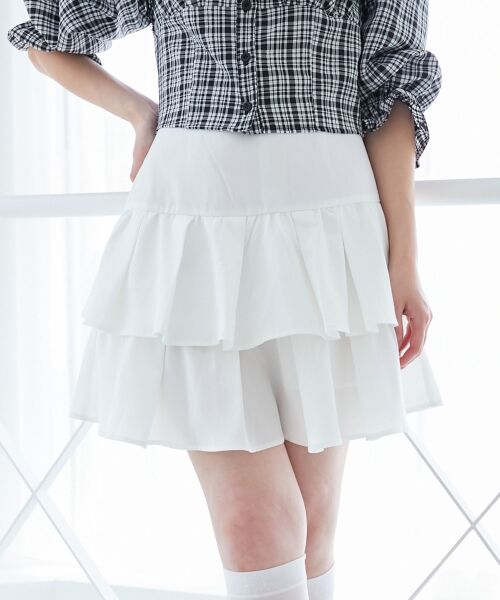 MAJESTIC LEGON / マジェスティックレゴン ミニ・ひざ丈スカート | アソートティアードミニスカパン | 詳細30