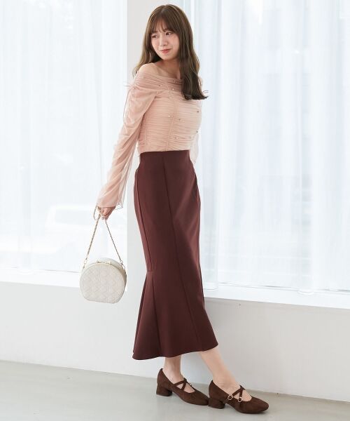 MAJESTIC LEGON / マジェスティックレゴン ロング・マキシ丈スカート | ベーシックマーメイドスカート | 詳細2