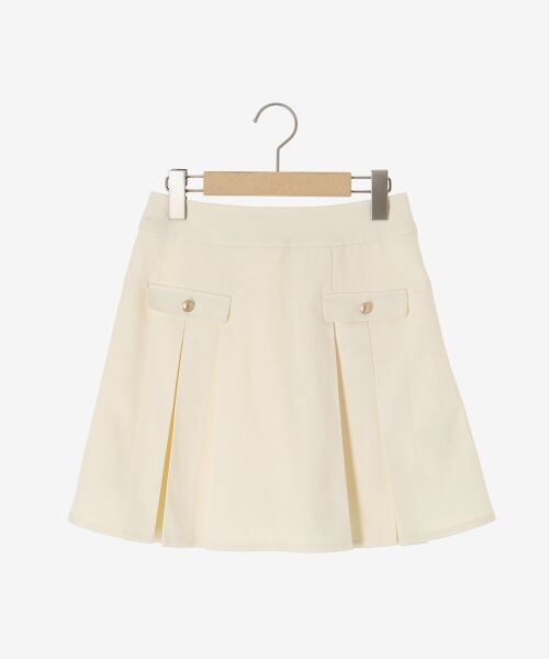 MAJESTIC LEGON / マジェスティックレゴン ミニ・ひざ丈スカート | ゴールドボタンプリーツミニスカパン | 詳細20