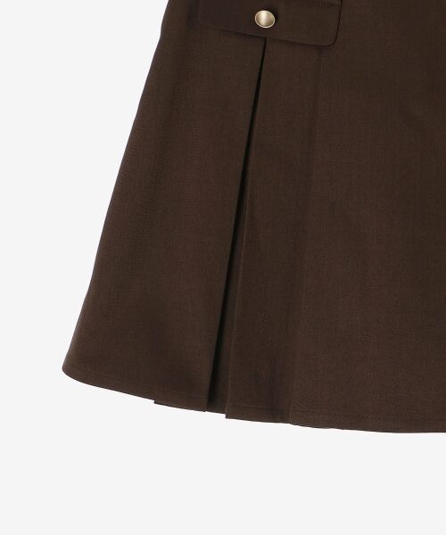 MAJESTIC LEGON / マジェスティックレゴン ミニ・ひざ丈スカート | ゴールドボタンプリーツミニスカパン | 詳細26