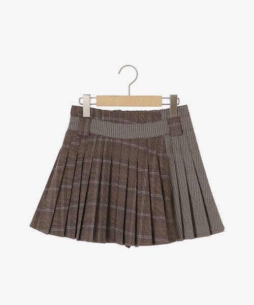 MAJESTIC LEGON / マジェスティックレゴン ミニ・ひざ丈スカート | スイッチングパターンプリーツスカパン | 詳細22