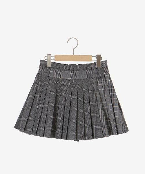 MAJESTIC LEGON / マジェスティックレゴン ミニ・ひざ丈スカート | スイッチングパターンプリーツスカパン | 詳細23