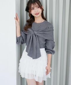 MAJESTIC LEGON / マジェスティックレゴン ミニ・ひざ丈スカート | 4段フリルスカパン