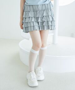 MAJESTIC LEGON / マジェスティックレゴン ミニ・ひざ丈スカート | 4段フリルスカパン