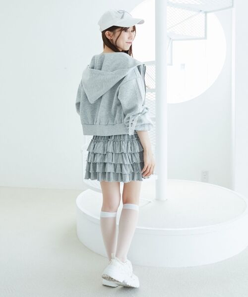 MAJESTIC LEGON / マジェスティックレゴン ミニ・ひざ丈スカート | 4段フリルスカパン | 詳細20