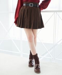 MAJESTIC LEGON / マジェスティックレゴン ミニ・ひざ丈スカート | ベルトセットプリーツミニスカパン