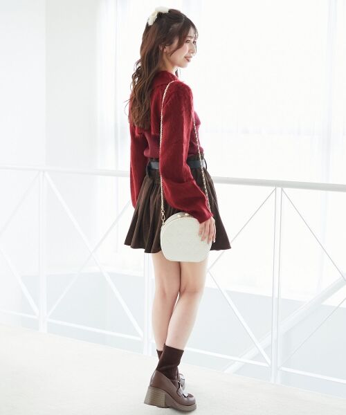 MAJESTIC LEGON / マジェスティックレゴン ミニ・ひざ丈スカート | ベルトセットプリーツミニスカパン | 詳細3