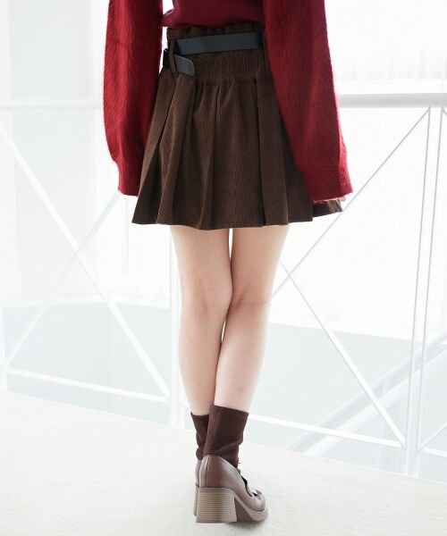 MAJESTIC LEGON / マジェスティックレゴン ミニ・ひざ丈スカート | ベルトセットプリーツミニスカパン | 詳細6