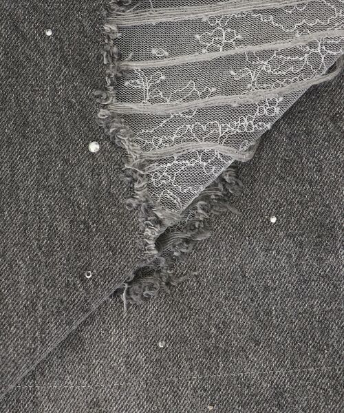 MAJESTIC LEGON / マジェスティックレゴン デニムパンツ | キラキラレースダメージデニム | 詳細29