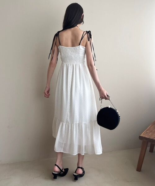 MAJESTIC LEGON / マジェスティックレゴン ロング・マキシ丈ワンピース | バイカラーリボンキャミワンピース | 詳細17