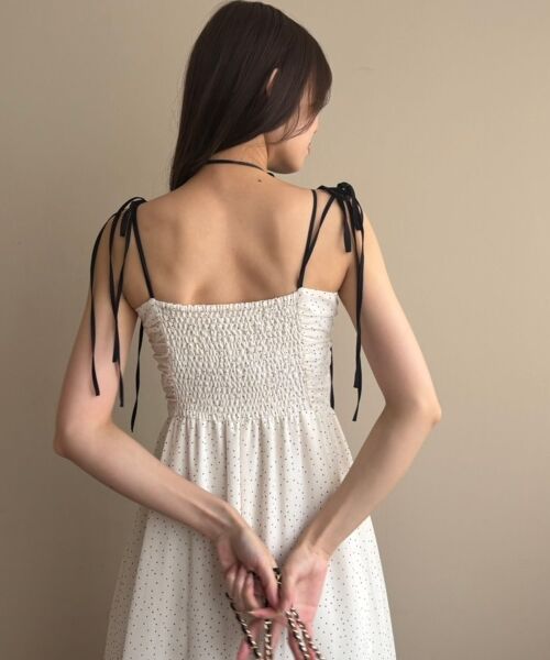 MAJESTIC LEGON / マジェスティックレゴン ロング・マキシ丈ワンピース | バイカラーリボンキャミワンピース | 詳細20