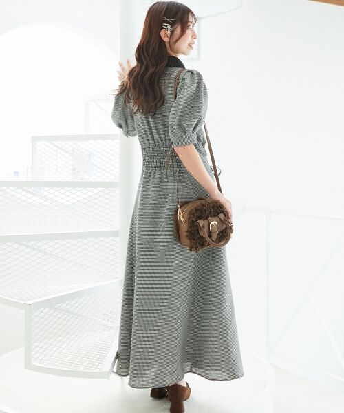 MAJESTIC LEGON / マジェスティックレゴン ロング・マキシ丈ワンピース | サイドレースアップシャツワンピース | 詳細10