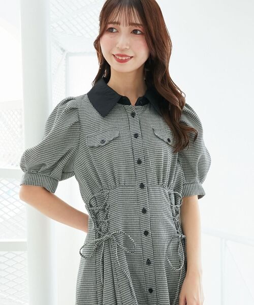 MAJESTIC LEGON / マジェスティックレゴン ロング・マキシ丈ワンピース | サイドレースアップシャツワンピース | 詳細11