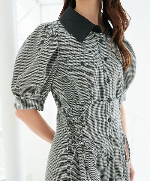 MAJESTIC LEGON / マジェスティックレゴン ロング・マキシ丈ワンピース | サイドレースアップシャツワンピース | 詳細14