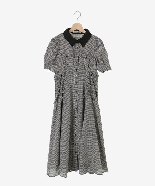 MAJESTIC LEGON / マジェスティックレゴン ロング・マキシ丈ワンピース | サイドレースアップシャツワンピース | 詳細24