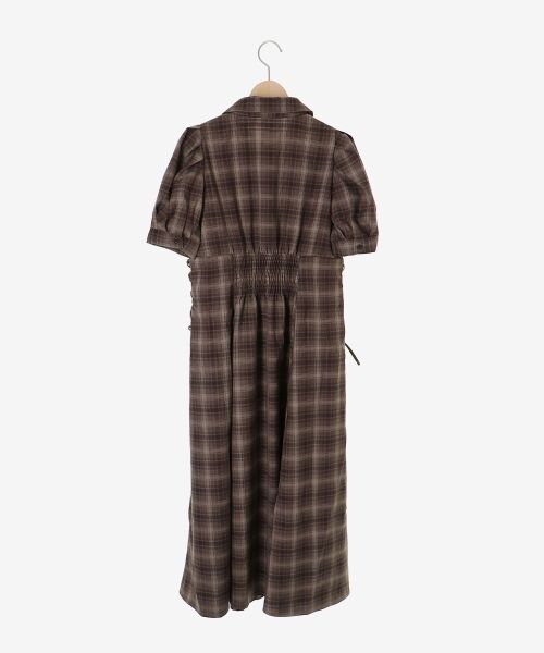 MAJESTIC LEGON / マジェスティックレゴン ロング・マキシ丈ワンピース | サイドレースアップシャツワンピース | 詳細26