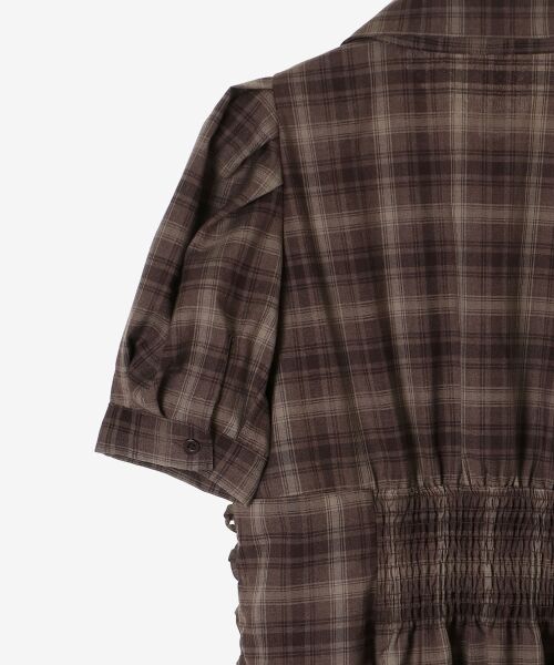 MAJESTIC LEGON / マジェスティックレゴン ロング・マキシ丈ワンピース | サイドレースアップシャツワンピース | 詳細28