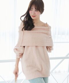 MAJESTIC LEGON / マジェスティックレゴン ミニ丈・ひざ丈ワンピース | チョーカー付きオフショルミニワンピ