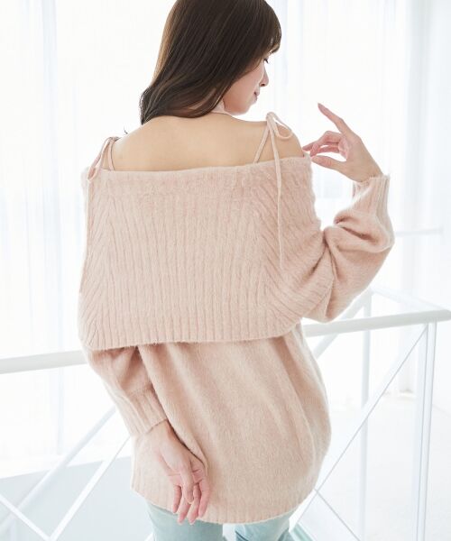 MAJESTIC LEGON / マジェスティックレゴン ミニ丈・ひざ丈ワンピース | チョーカー付きオフショルミニワンピ | 詳細13