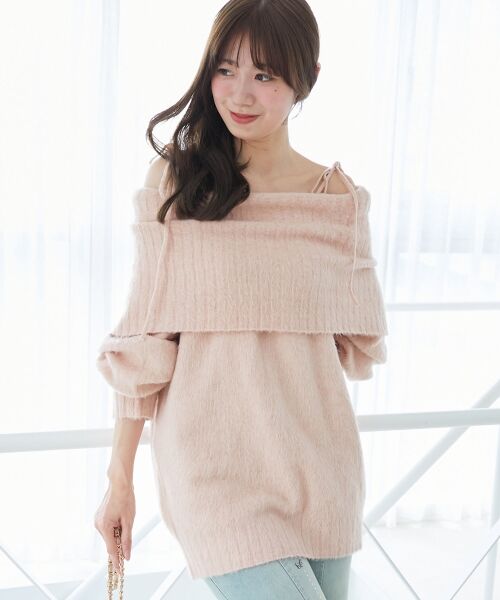 MAJESTIC LEGON / マジェスティックレゴン ミニ丈・ひざ丈ワンピース | チョーカー付きオフショルミニワンピ | 詳細15