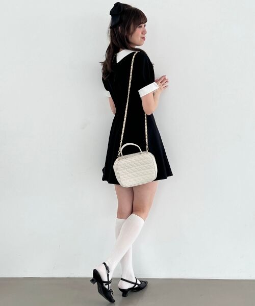 MAJESTIC LEGON / マジェスティックレゴン ミニ丈・ひざ丈ワンピース | 衿配色ミニワンピース | 詳細10