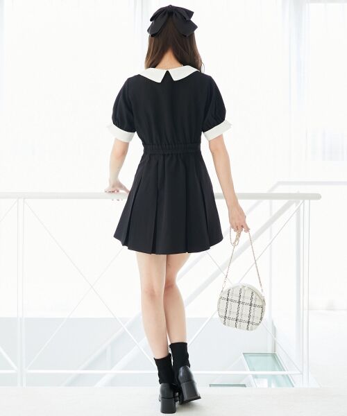 MAJESTIC LEGON / マジェスティックレゴン ミニ丈・ひざ丈ワンピース | 衿配色ミニワンピース | 詳細3