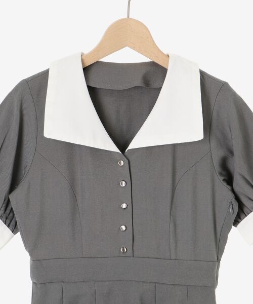 MAJESTIC LEGON / マジェスティックレゴン ミニ丈・ひざ丈ワンピース | 衿配色ミニワンピース | 詳細30