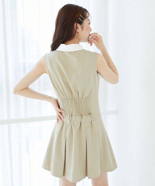 MAJESTIC LEGON / マジェスティックレゴン ミニ丈・ひざ丈ワンピース | ドッキングノースリーブミニワンピース | 詳細14