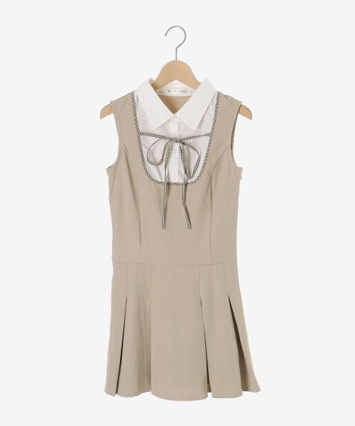 MAJESTIC LEGON / マジェスティックレゴン ミニ丈・ひざ丈ワンピース | ドッキングノースリーブミニワンピース | 詳細21