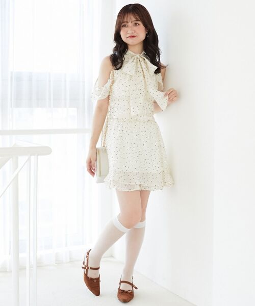 MAJESTIC LEGON / マジェスティックレゴン ミニ丈・ひざ丈ワンピース | アメスリミニワンピース | 詳細1
