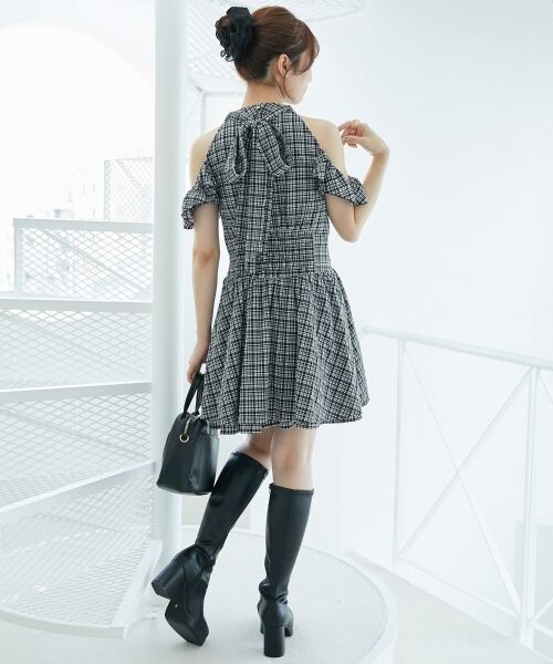 MAJESTIC LEGON / マジェスティックレゴン ミニ丈・ひざ丈ワンピース | アメスリミニワンピース | 詳細11