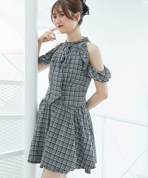 MAJESTIC LEGON / マジェスティックレゴン ミニ丈・ひざ丈ワンピース | アメスリミニワンピース | 詳細17