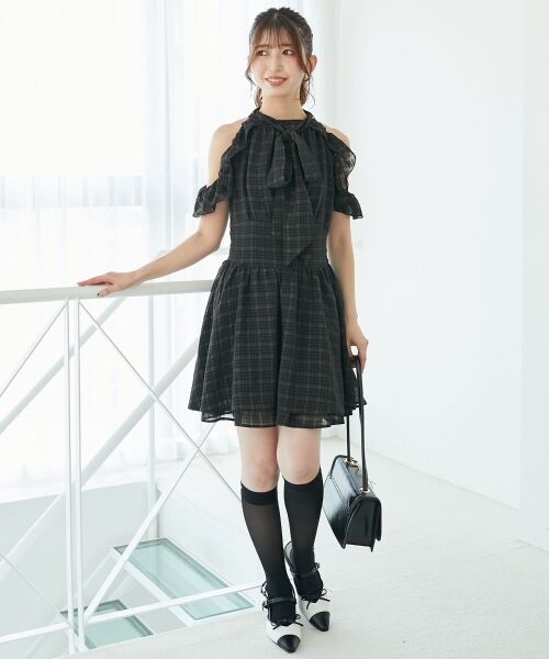 MAJESTIC LEGON / マジェスティックレゴン ミニ丈・ひざ丈ワンピース | アメスリミニワンピース | 詳細18