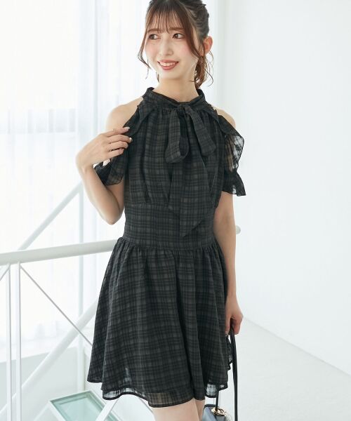 MAJESTIC LEGON / マジェスティックレゴン ミニ丈・ひざ丈ワンピース | アメスリミニワンピース | 詳細20