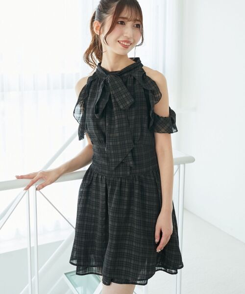 MAJESTIC LEGON / マジェスティックレゴン ミニ丈・ひざ丈ワンピース | アメスリミニワンピース | 詳細21