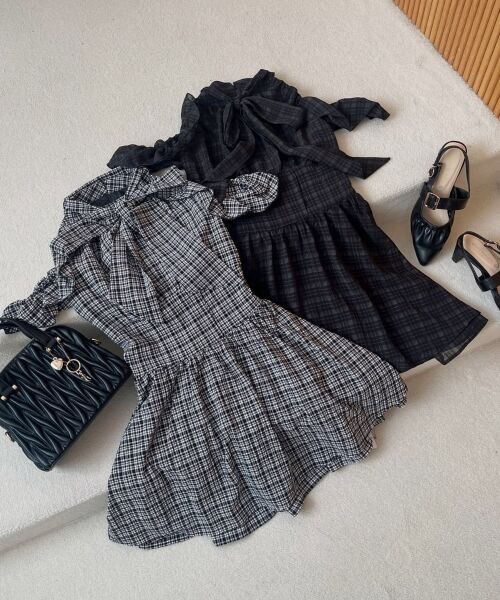 MAJESTIC LEGON / マジェスティックレゴン ミニ丈・ひざ丈ワンピース | アメスリミニワンピース | 詳細25