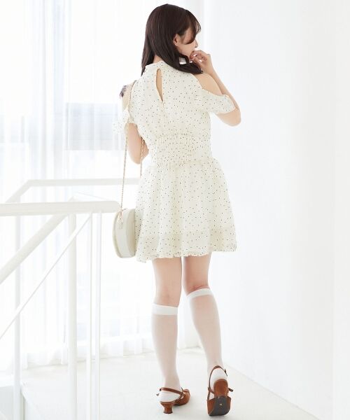 MAJESTIC LEGON / マジェスティックレゴン ミニ丈・ひざ丈ワンピース | アメスリミニワンピース | 詳細3