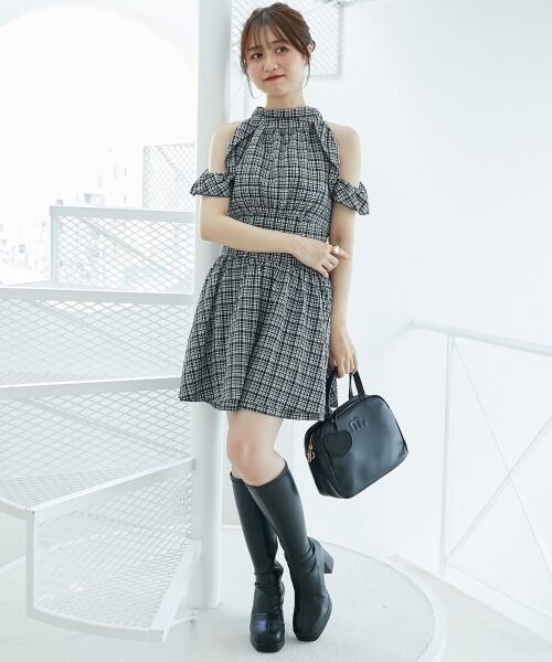 MAJESTIC LEGON / マジェスティックレゴン ミニ丈・ひざ丈ワンピース | アメスリミニワンピース | 詳細9