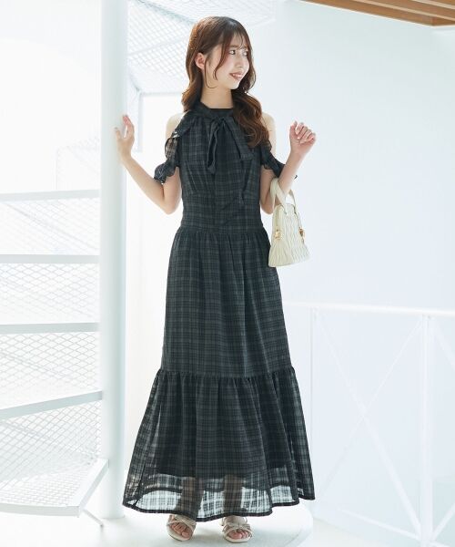 MAJESTIC LEGON / マジェスティックレゴン ロング・マキシ丈ワンピース | ◎アメスリロングワンピース | 詳細24