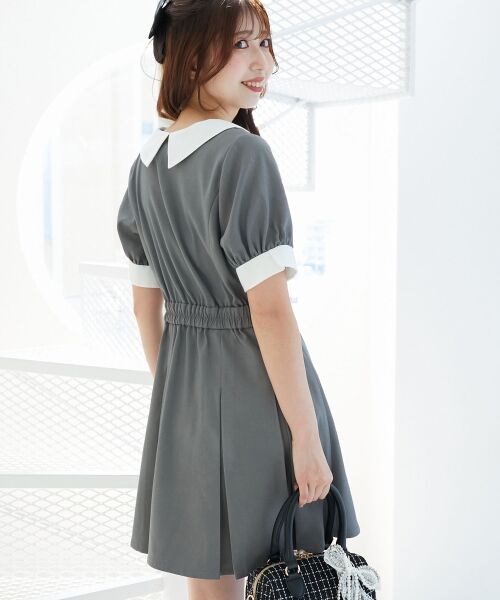 MAJESTIC LEGON / マジェスティックレゴン ミニ丈・ひざ丈ワンピース | 衿配色ミニワンピース | 詳細14