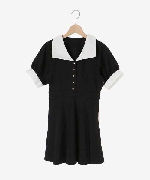 MAJESTIC LEGON / マジェスティックレゴン ミニ丈・ひざ丈ワンピース | 衿配色ミニワンピース | 詳細23